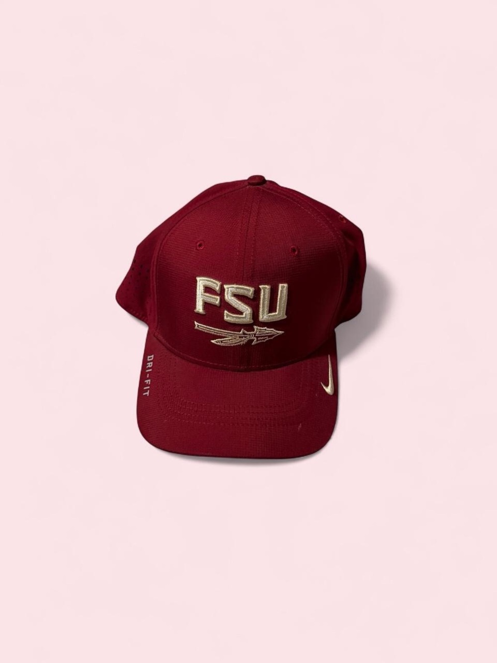 Nike Maroon FSU Embroidered Baseball Cap with Gold Accents